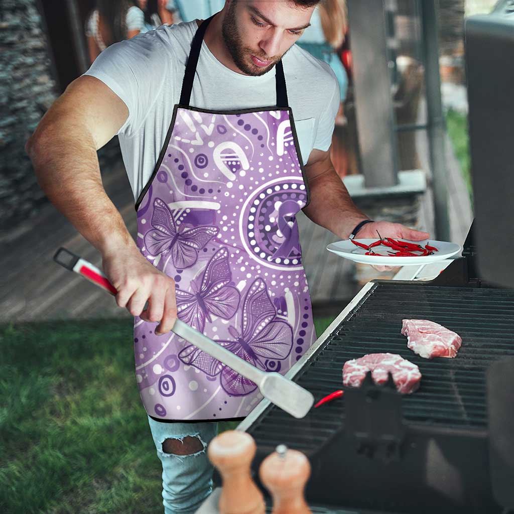 Australia Epilepsy Awareness Indigenous Apron Butterfly Aboriginal Art - Aussie Hoodie