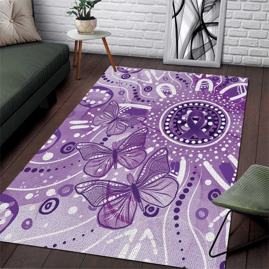 Australia Epilepsy Awareness Indigenous Area Rug Butterfly Aboriginal Art - Aussie Hoodie