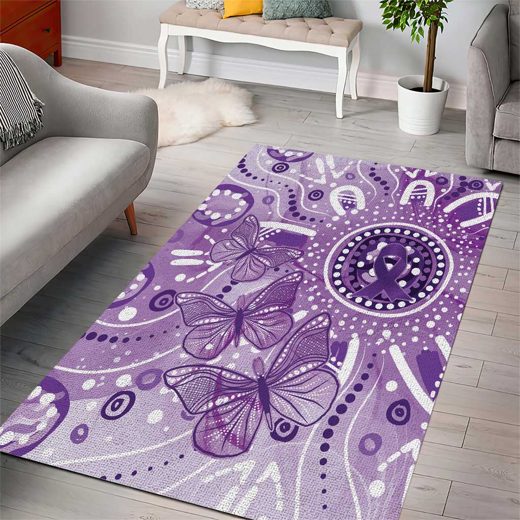 Australia Epilepsy Awareness Indigenous Area Rug Butterfly Aboriginal Art - Aussie Hoodie