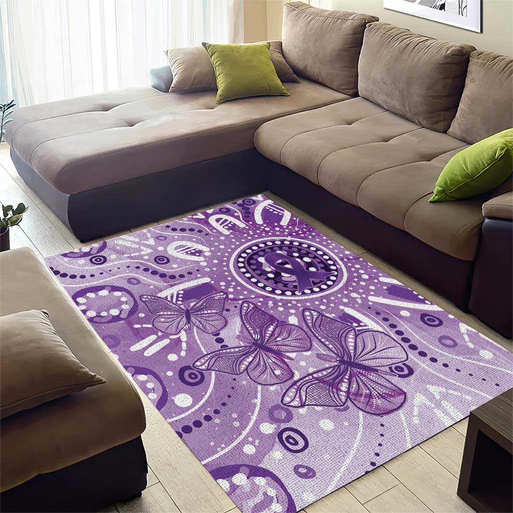 Australia Epilepsy Awareness Indigenous Area Rug Butterfly Aboriginal Art - Aussie Hoodie