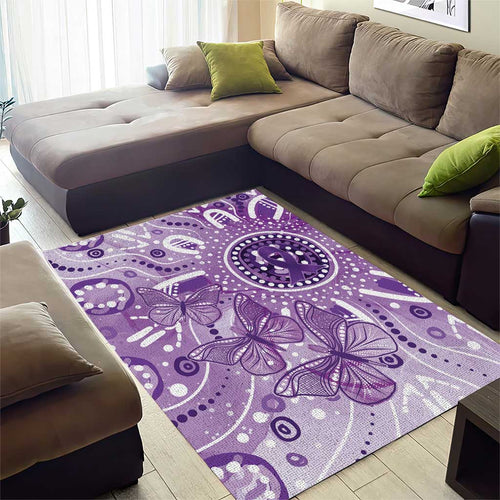Australia Epilepsy Awareness Indigenous Area Rug Butterfly Aboriginal Art - Aussie Hoodie