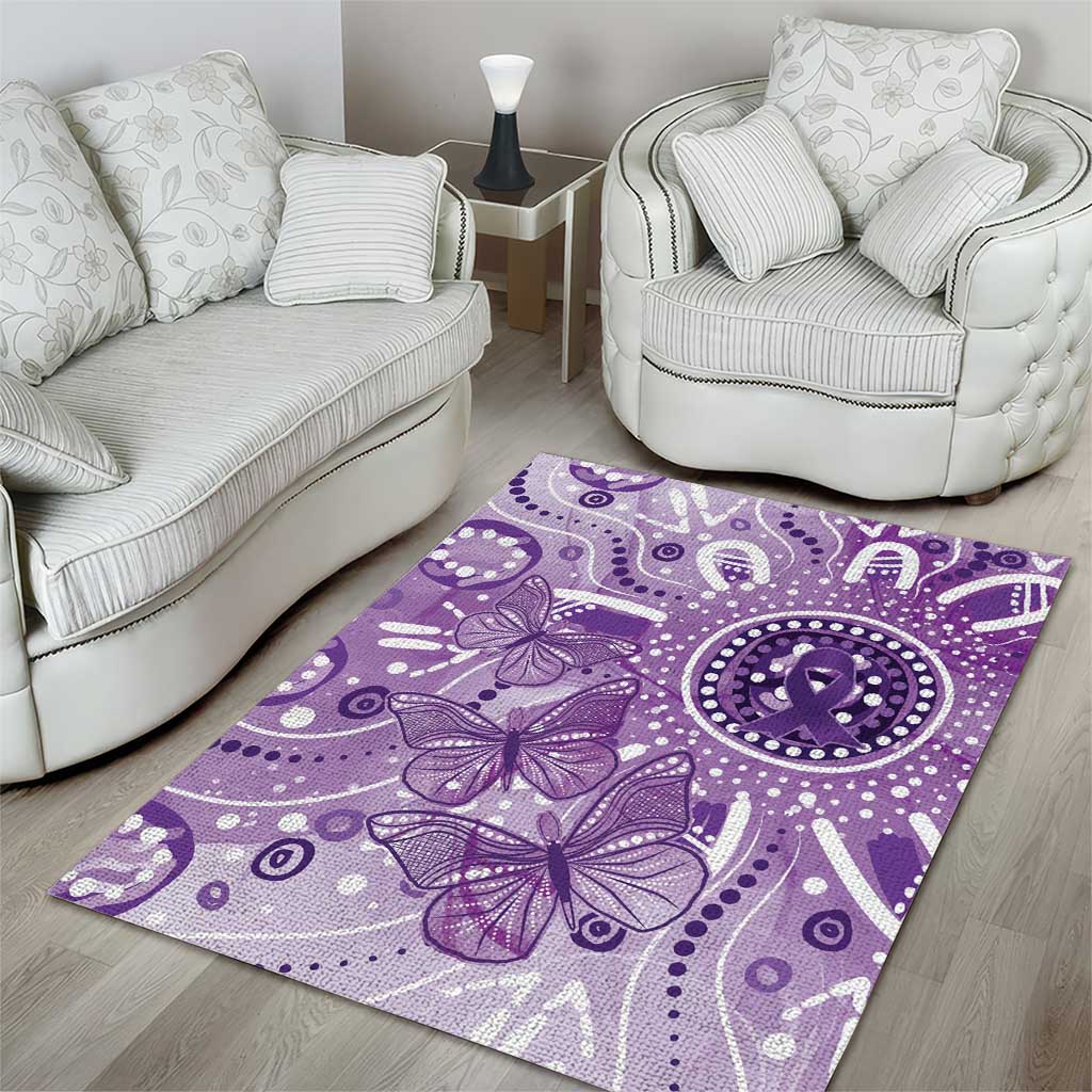 Australia Epilepsy Awareness Indigenous Area Rug Butterfly Aboriginal Art - Aussie Hoodie