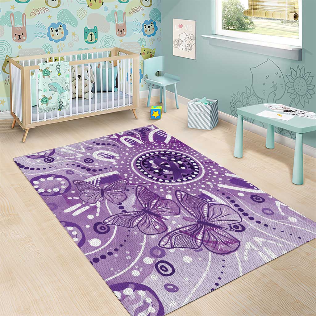 Australia Epilepsy Awareness Indigenous Area Rug Butterfly Aboriginal Art - Aussie Hoodie