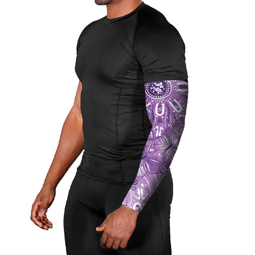 Australia Epilepsy Awareness Indigenous Arm Sleeves Butterfly Aboriginal Art - Aussie Hoodie