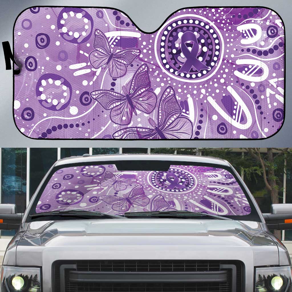 Australia Epilepsy Awareness Indigenous Auto Sun Shade Butterfly Aboriginal Art - Aussie Hoodie
