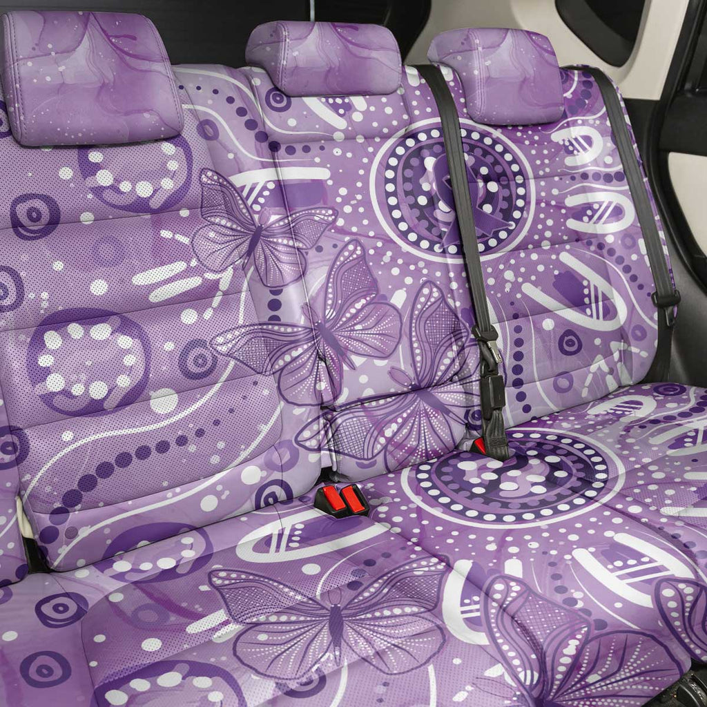 Australia Epilepsy Awareness Indigenous Back Car Seat Cover Butterfly Aboriginal Art - Aussie Hoodie