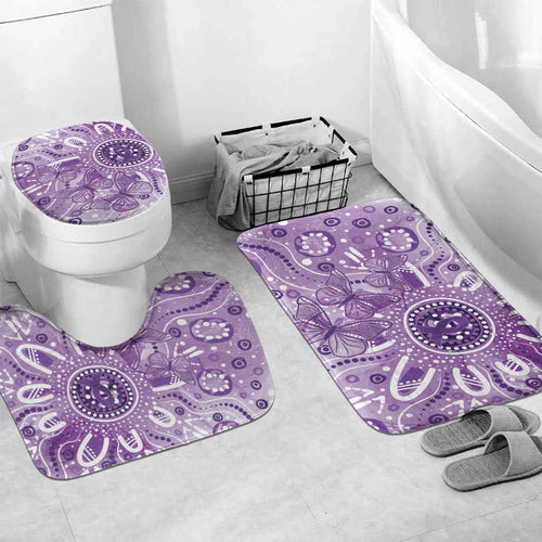 Australia Epilepsy Awareness Indigenous Bathroom Set Butterfly Aboriginal Art - Aussie Hoodie