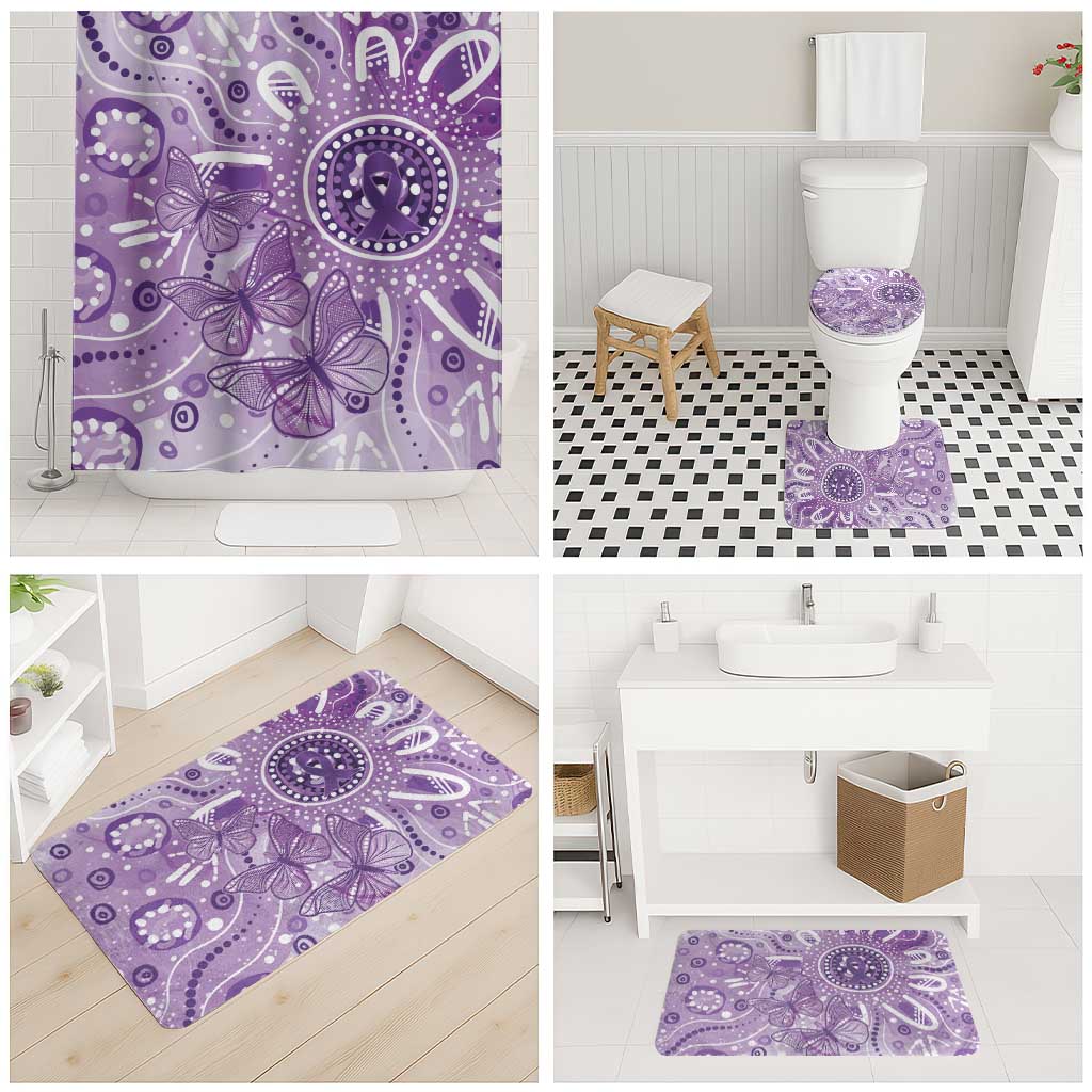 Australia Epilepsy Awareness Indigenous Bathroom Set Butterfly Aboriginal Art - Aussie Hoodie