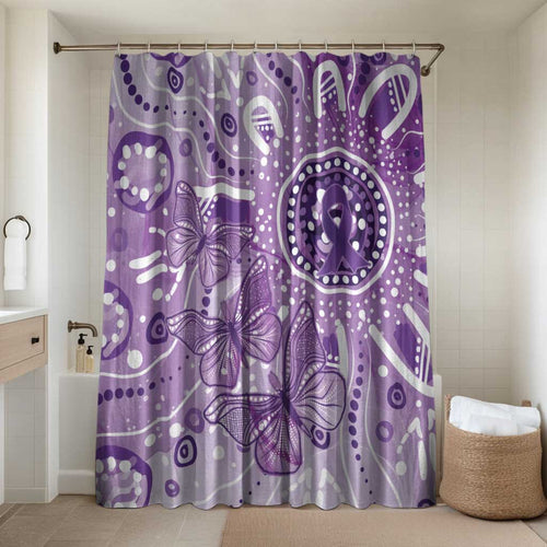 Australia Epilepsy Awareness Indigenous Bathroom Set Butterfly Aboriginal Art - Aussie Hoodie