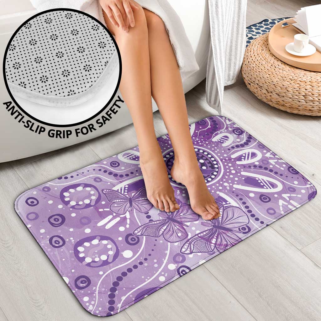 Australia Epilepsy Awareness Indigenous Bathroom Set Butterfly Aboriginal Art - Aussie Hoodie