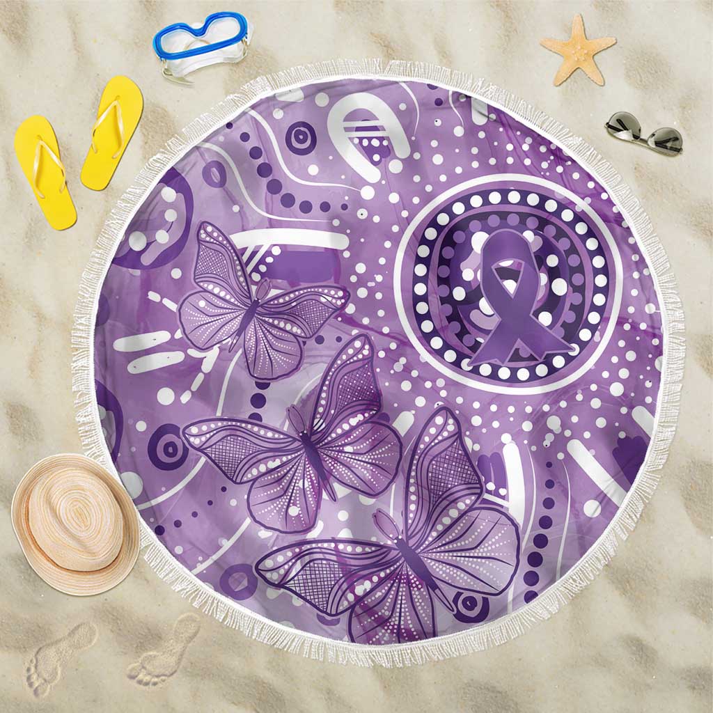 Australia Epilepsy Awareness Indigenous Beach Blanket Butterfly Aboriginal Art - Aussie Hoodie