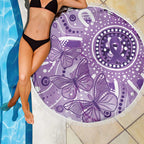 Australia Epilepsy Awareness Indigenous Beach Blanket Butterfly Aboriginal Art - Aussie Hoodie