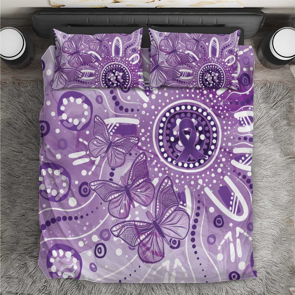 Australia Epilepsy Awareness Indigenous Bedding Set Butterfly Aboriginal Art - Aussie Hoodie
