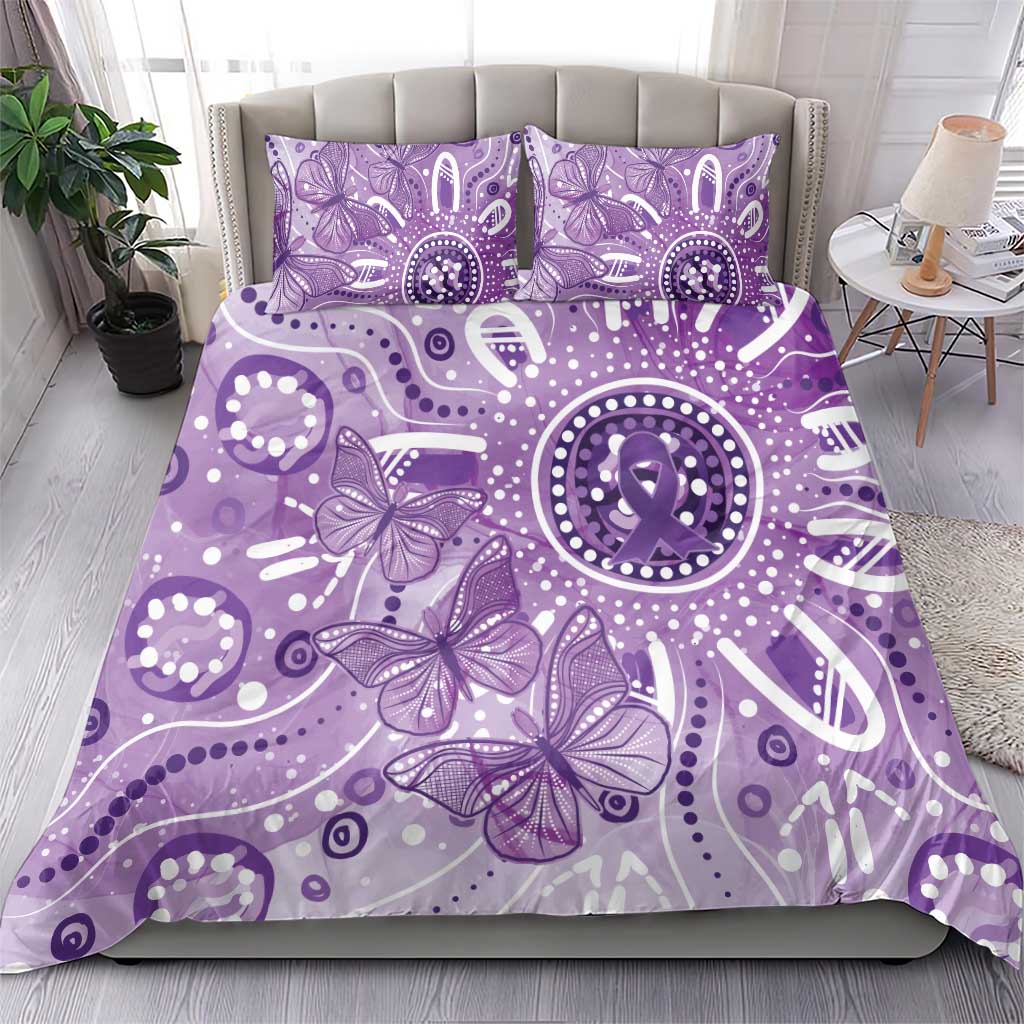 Australia Epilepsy Awareness Indigenous Bedding Set Butterfly Aboriginal Art - Aussie Hoodie