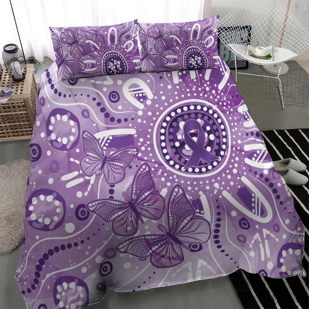 Australia Epilepsy Awareness Indigenous Bedding Set Butterfly Aboriginal Art - Aussie Hoodie