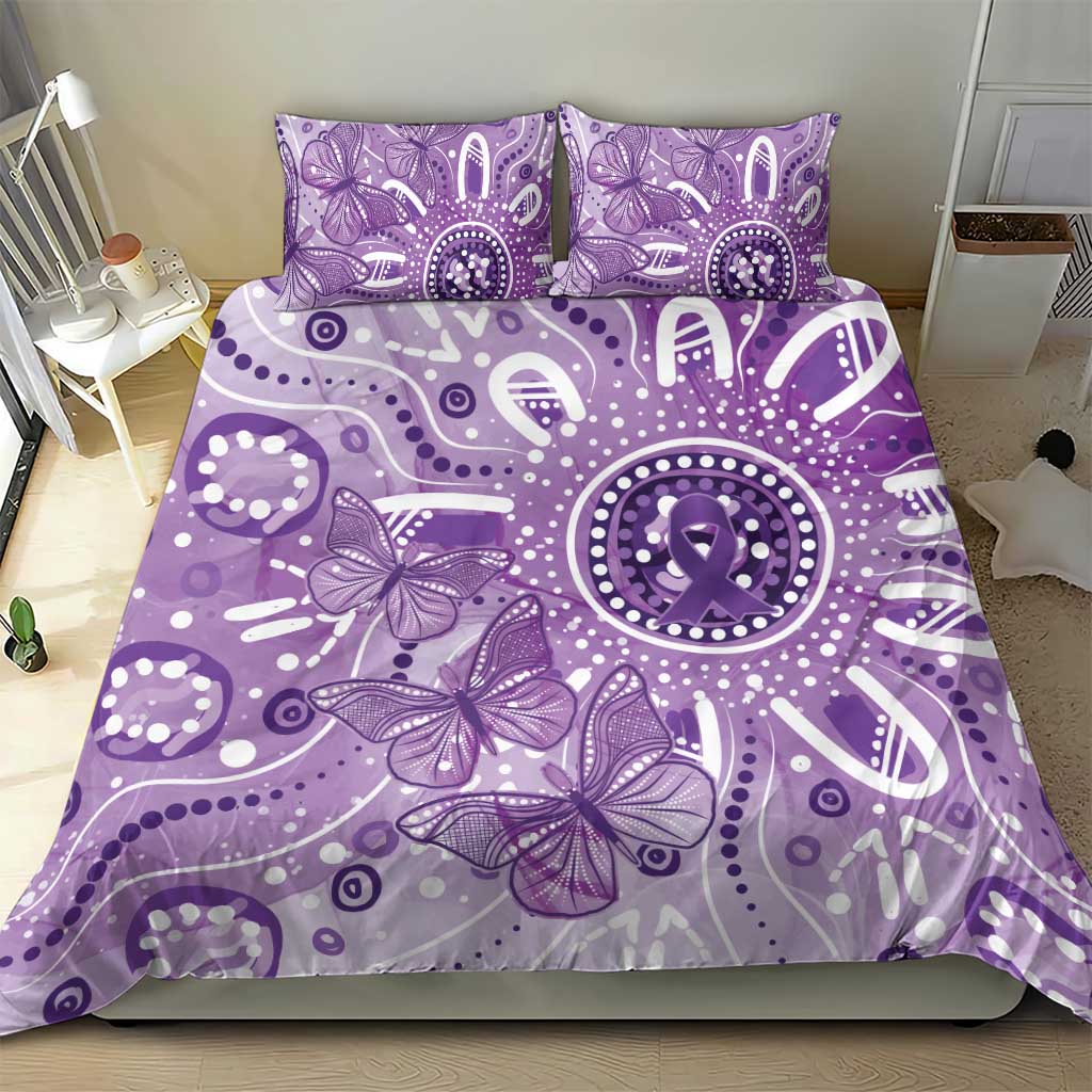 Australia Epilepsy Awareness Indigenous Bedding Set Butterfly Aboriginal Art - Aussie Hoodie
