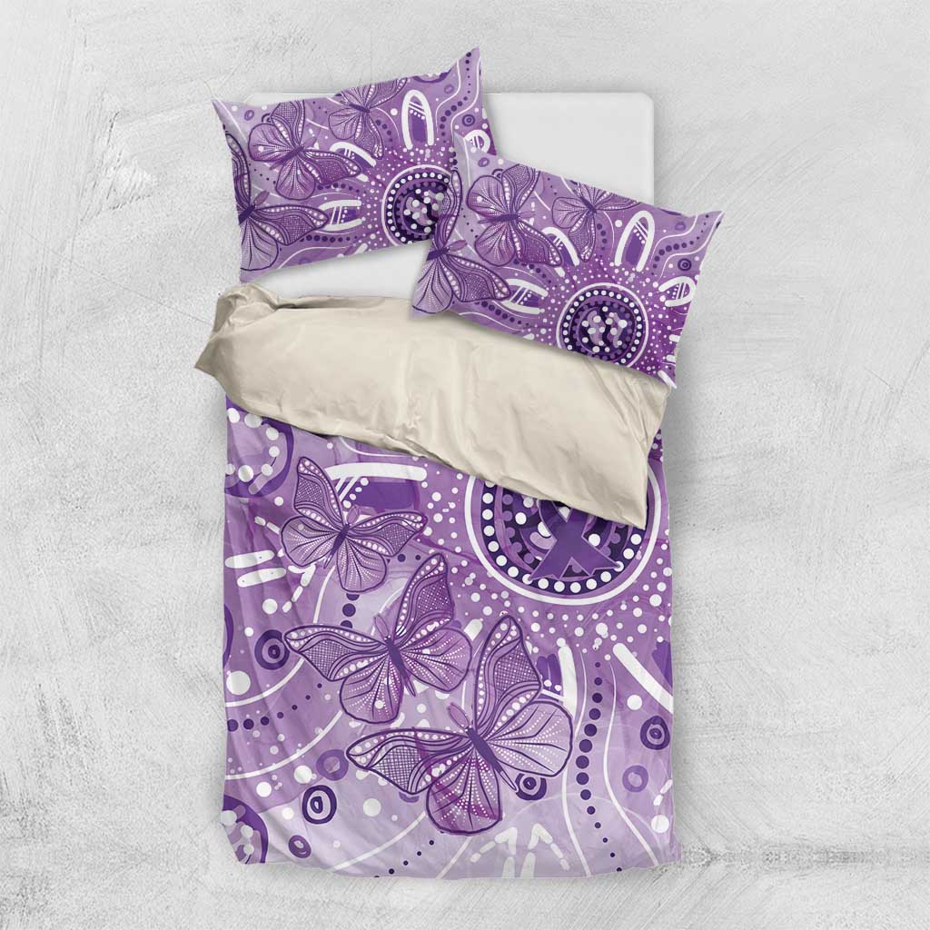 Australia Epilepsy Awareness Indigenous Bedding Set Butterfly Aboriginal Art - Aussie Hoodie