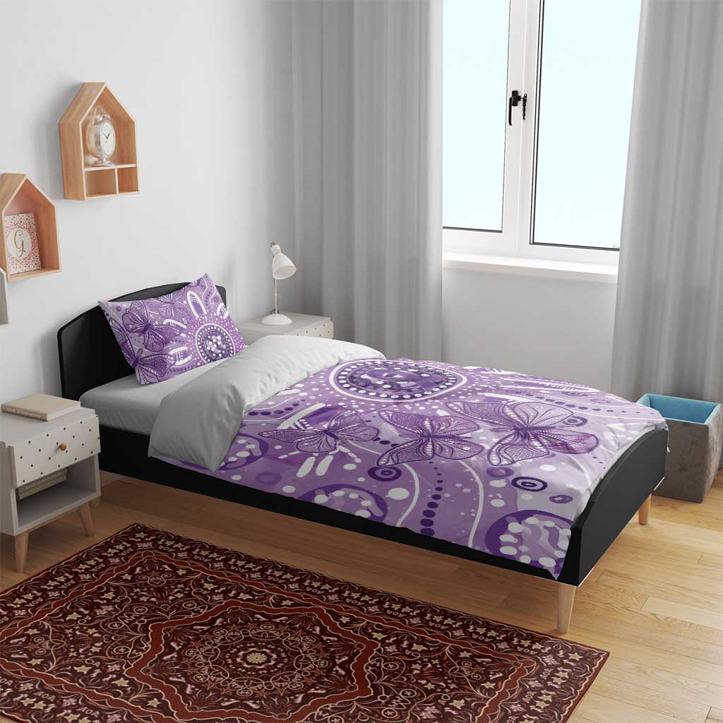 Australia Epilepsy Awareness Indigenous Bedding Set Butterfly Aboriginal Art - Aussie Hoodie