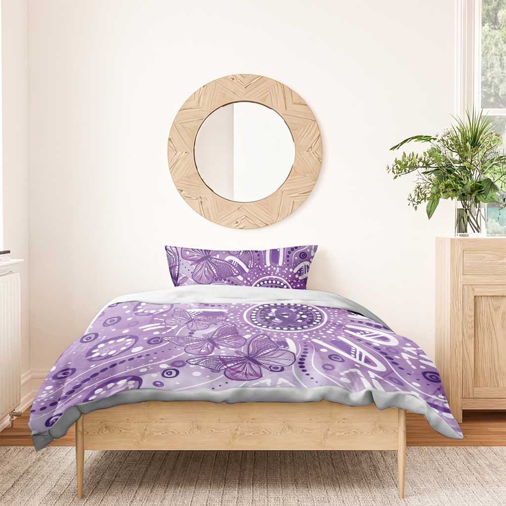 Australia Epilepsy Awareness Indigenous Bedding Set Butterfly Aboriginal Art - Aussie Hoodie