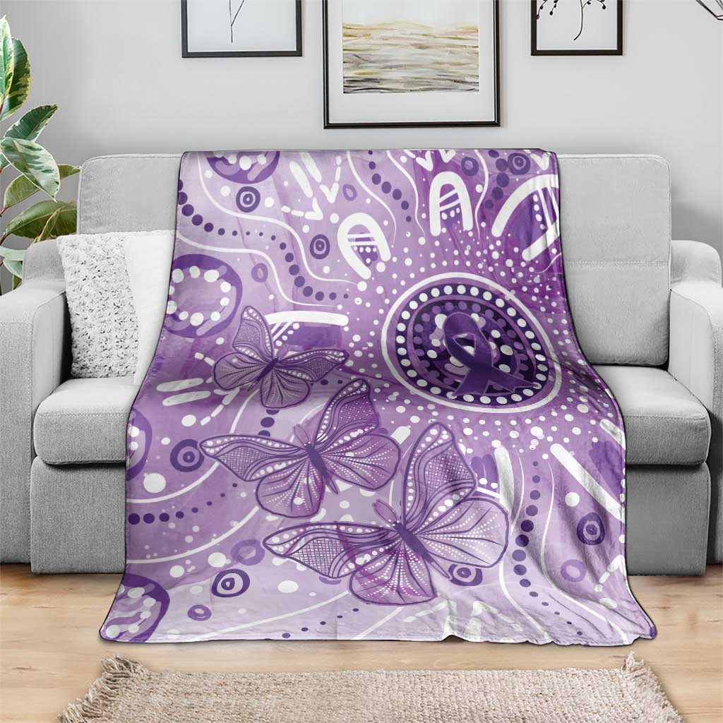 Australia Epilepsy Awareness Indigenous Blanket Butterfly Aboriginal Art - Aussie Hoodie