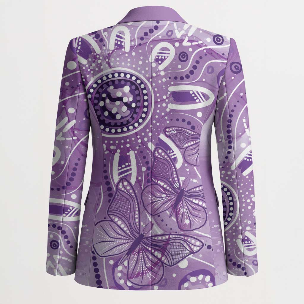 Australia Epilepsy Awareness Indigenous Blazer Butterfly Aboriginal Art - Aussie Hoodie
