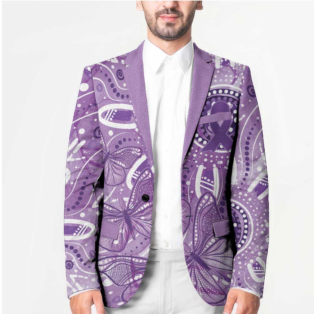 Australia Epilepsy Awareness Indigenous Blazer Butterfly Aboriginal Art - Aussie Hoodie