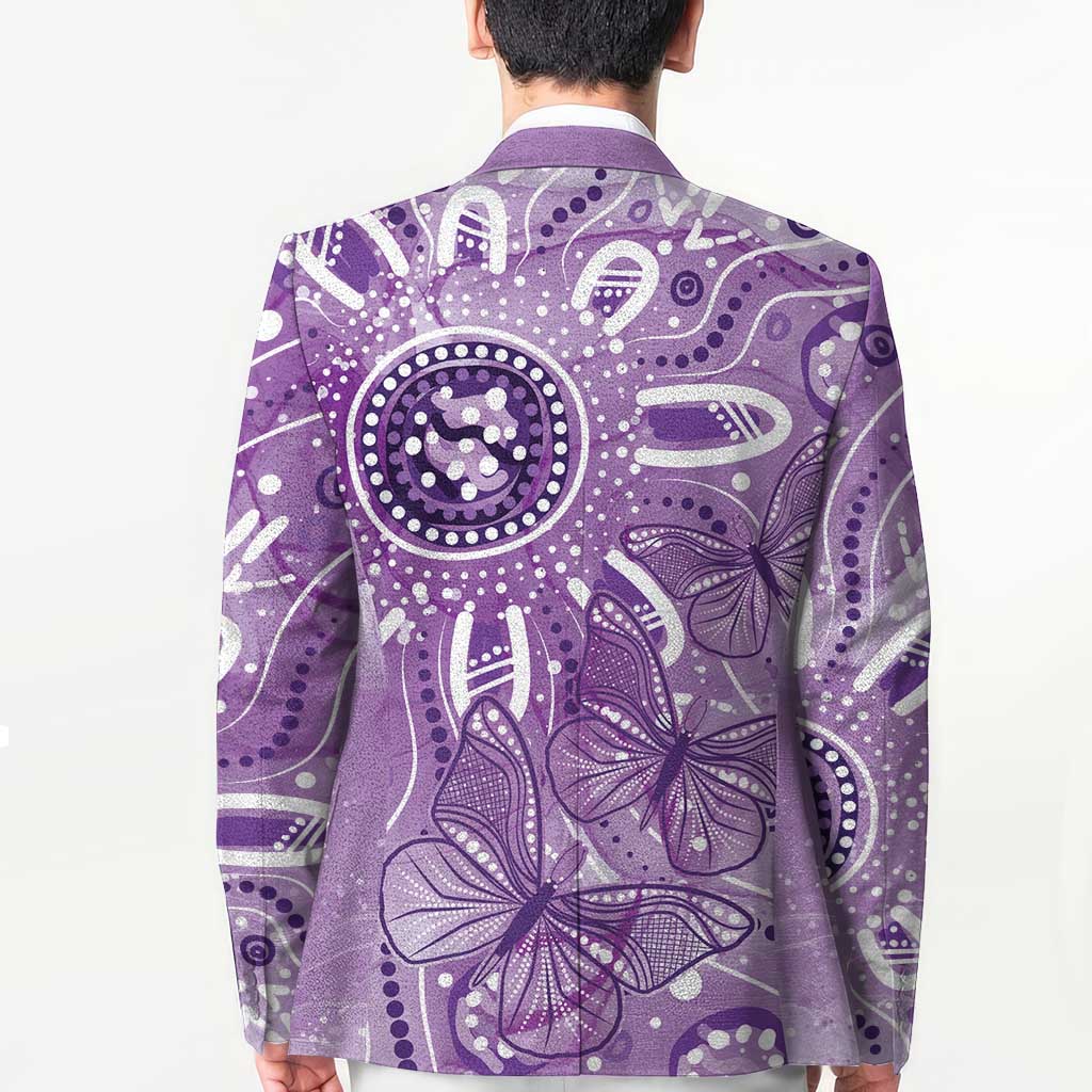 Australia Epilepsy Awareness Indigenous Blazer Butterfly Aboriginal Art - Aussie Hoodie