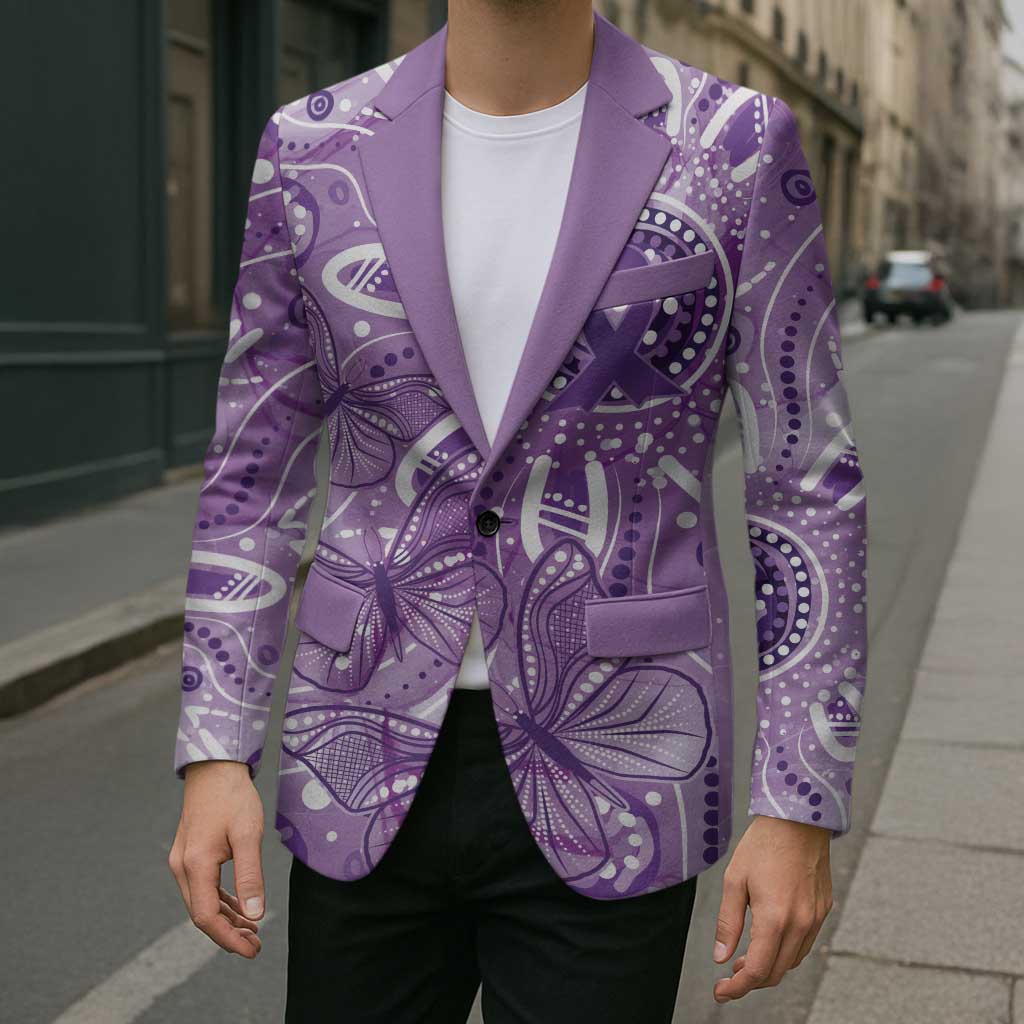 Australia Epilepsy Awareness Indigenous Blazer Butterfly Aboriginal Art - Aussie Hoodie