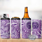Australia Epilepsy Awareness Indigenous 4 in 1 Can Cooler Tumbler Butterfly Aboriginal Art - Aussie Hoodie