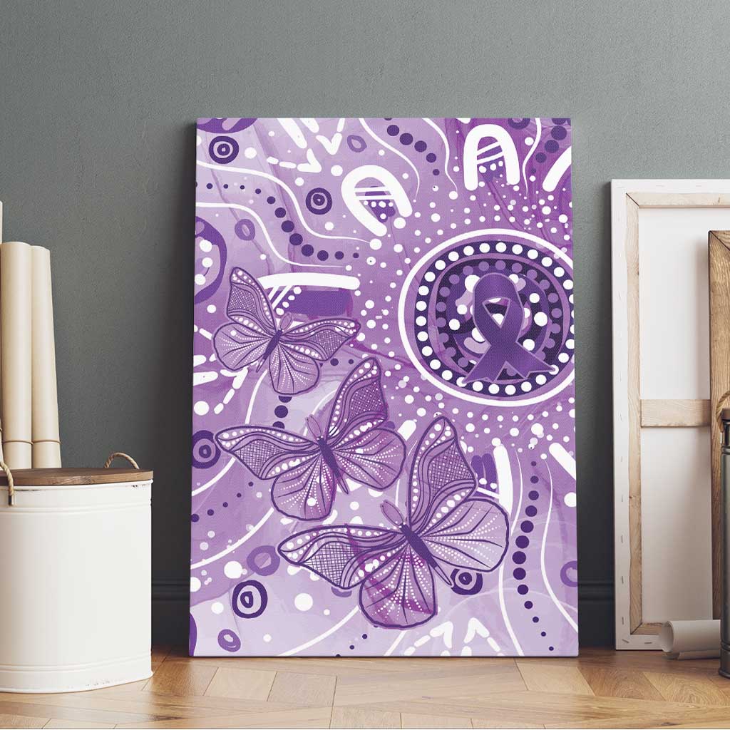 Australia Epilepsy Awareness Indigenous Canvas Wall Art Butterfly Aboriginal Art - Aussie Hoodie