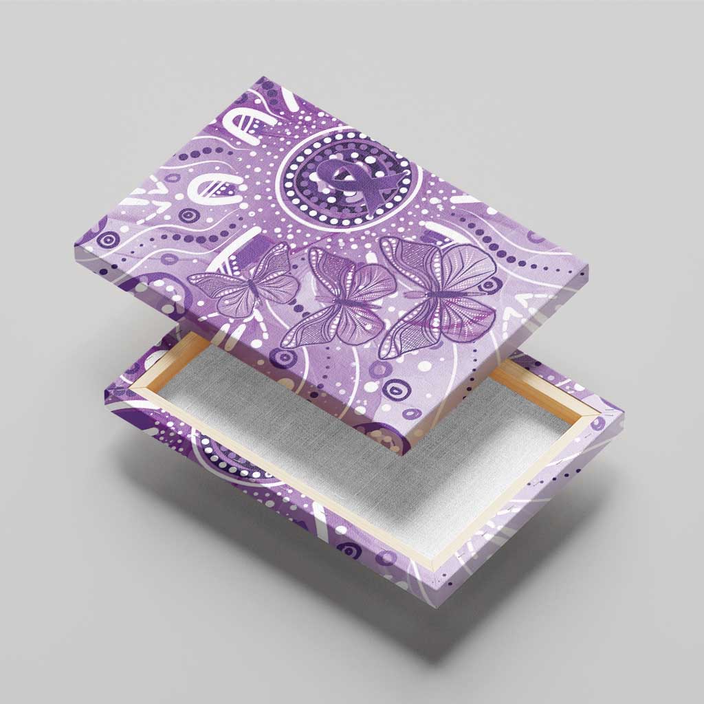 Australia Epilepsy Awareness Indigenous Canvas Wall Art Butterfly Aboriginal Art - Aussie Hoodie