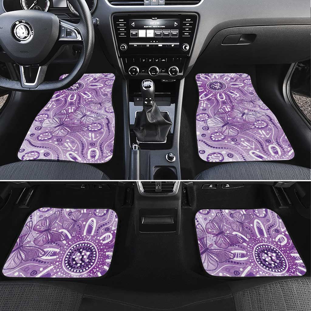 Australia Epilepsy Awareness Indigenous Car Mats Butterfly Aboriginal Art - Aussie Hoodie