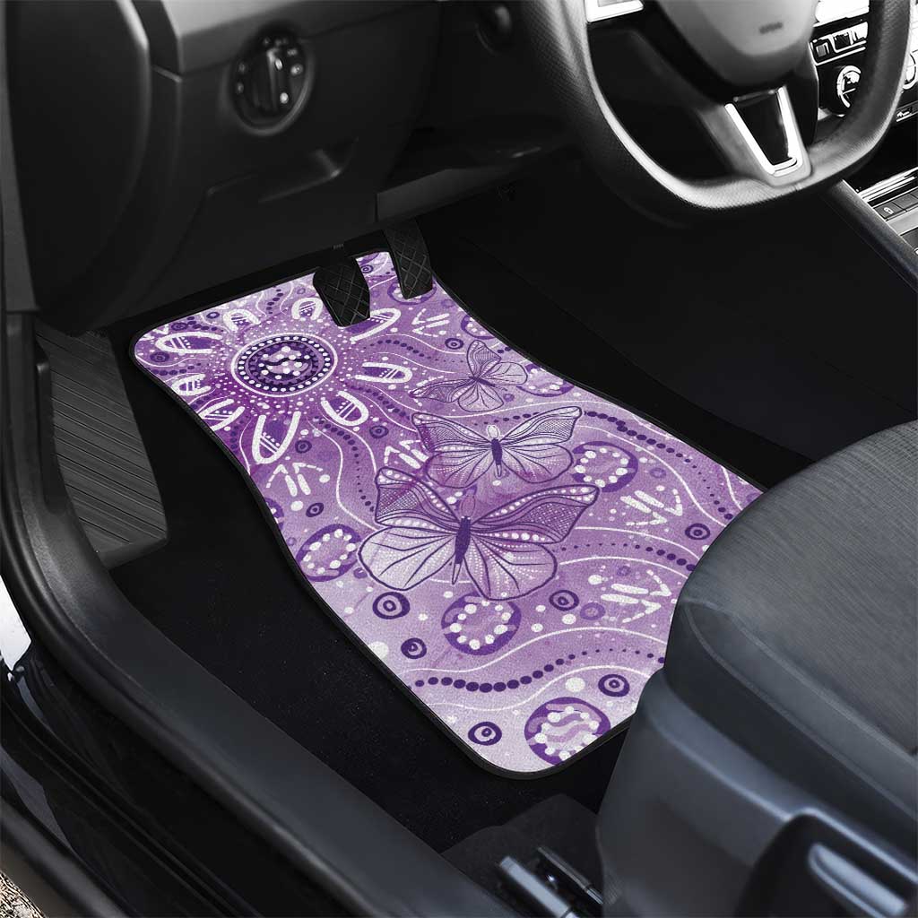 Australia Epilepsy Awareness Indigenous Car Mats Butterfly Aboriginal Art - Aussie Hoodie