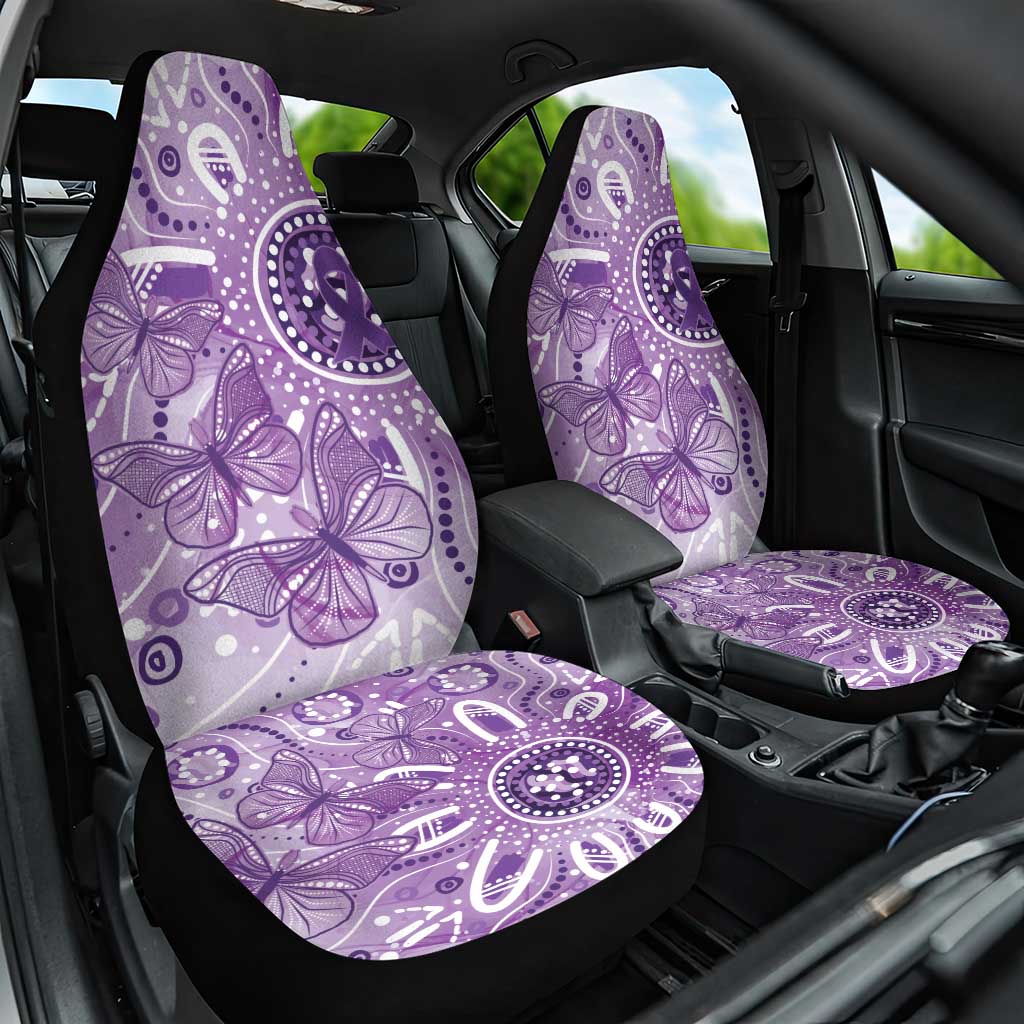 Australia Epilepsy Awareness Indigenous Car Seat Cover Butterfly Aboriginal Art - Aussie Hoodie