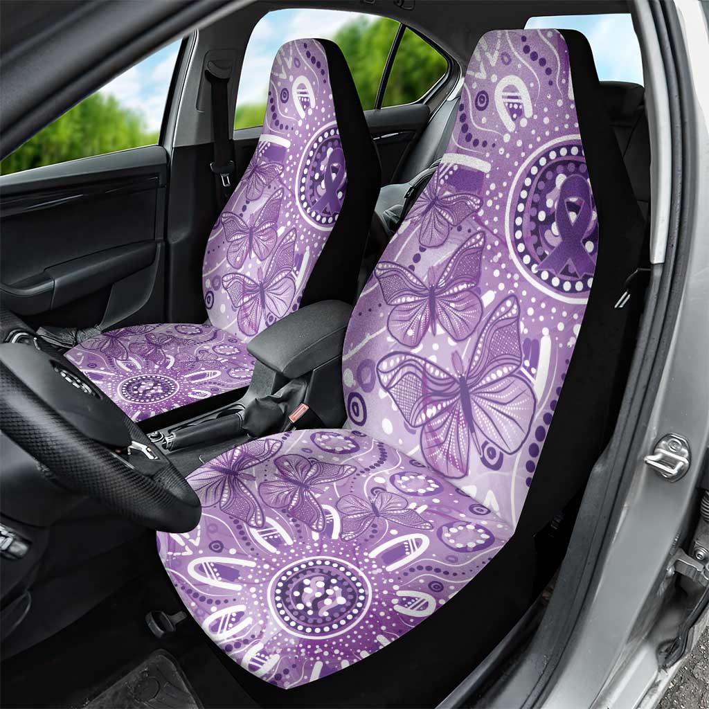 Australia Epilepsy Awareness Indigenous Car Seat Cover Butterfly Aboriginal Art - Aussie Hoodie