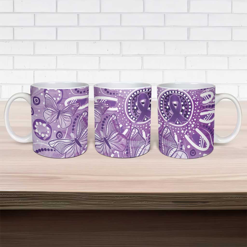 Australia Epilepsy Awareness Indigenous Ceramic Mug Butterfly Aboriginal Art - Aussie Hoodie