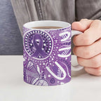 Australia Epilepsy Awareness Indigenous Ceramic Mug Butterfly Aboriginal Art - Aussie Hoodie