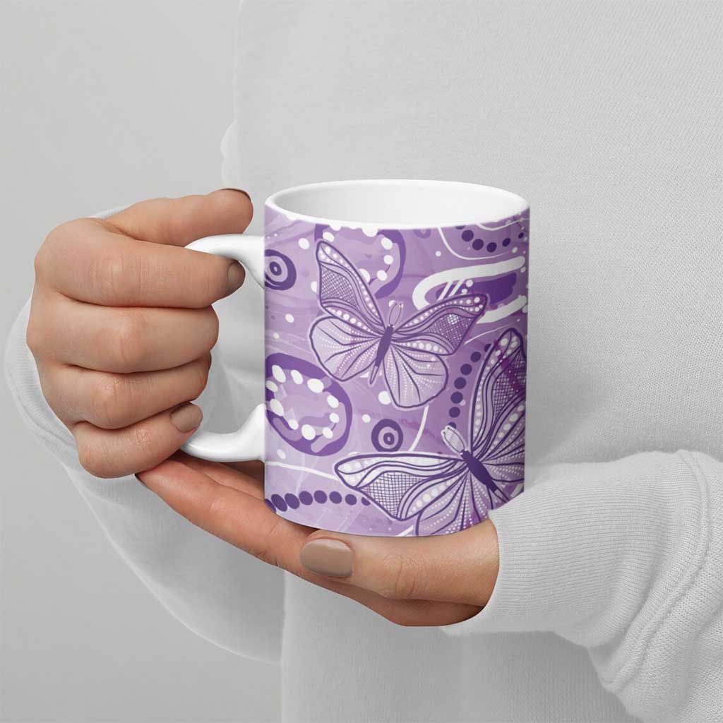 Australia Epilepsy Awareness Indigenous Ceramic Mug Butterfly Aboriginal Art - Aussie Hoodie