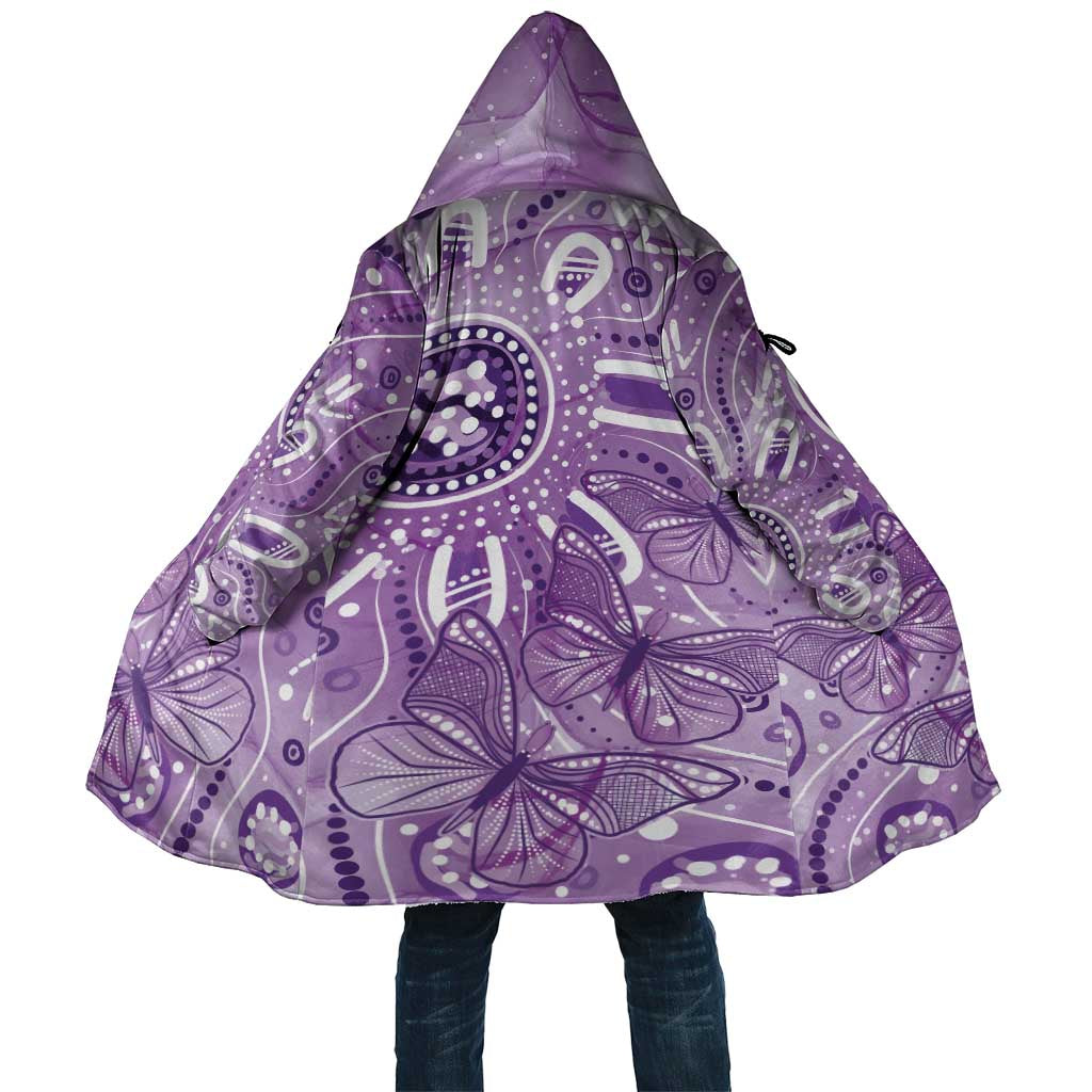 Australia Epilepsy Awareness Indigenous Cloak Butterfly Aboriginal Art - Aussie Hoodie