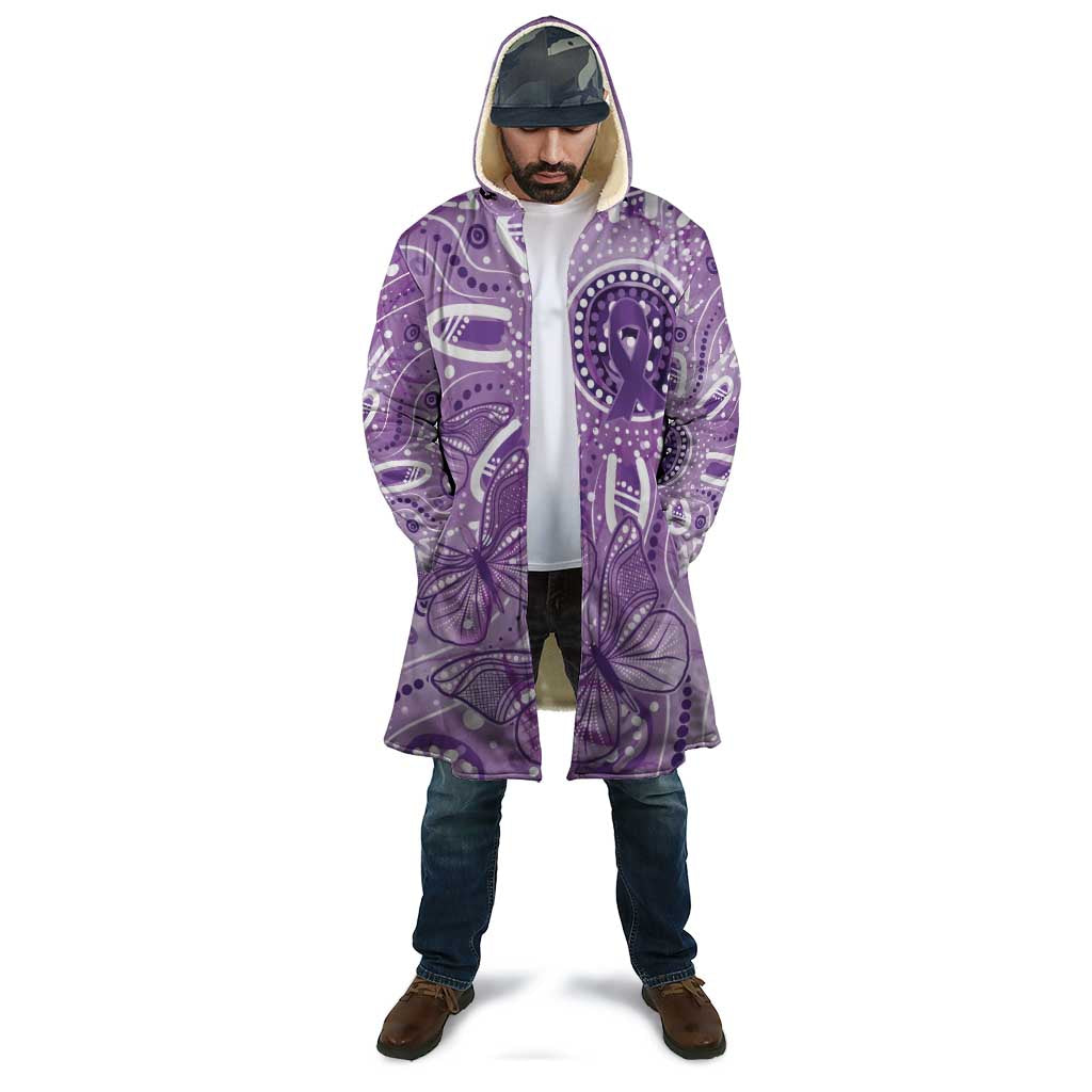 Australia Epilepsy Awareness Indigenous Cloak Butterfly Aboriginal Art - Aussie Hoodie