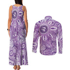 Australia Epilepsy Awareness Indigenous Couples Matching Tank Maxi Dress and Long Sleeve Button Shirt Butterfly Aboriginal Art - Aussie Hoodie