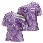 Australia Epilepsy Awareness Indigenous Cross Shoulder Shirt Butterfly Aboriginal Art - Aussie Hoodie