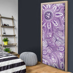 Australia Epilepsy Awareness Indigenous Door Cover Butterfly Aboriginal Art - Aussie Hoodie