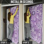 Australia Epilepsy Awareness Indigenous Door Cover Butterfly Aboriginal Art - Aussie Hoodie