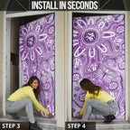 Australia Epilepsy Awareness Indigenous Door Cover Butterfly Aboriginal Art - Aussie Hoodie