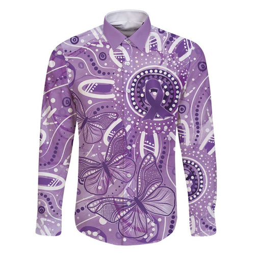 Australia Epilepsy Awareness Indigenous Family Matching Long Sleeve Bodycon Dress and Hawaiian Shirt Butterfly Aboriginal Art - Aussie Hoodie