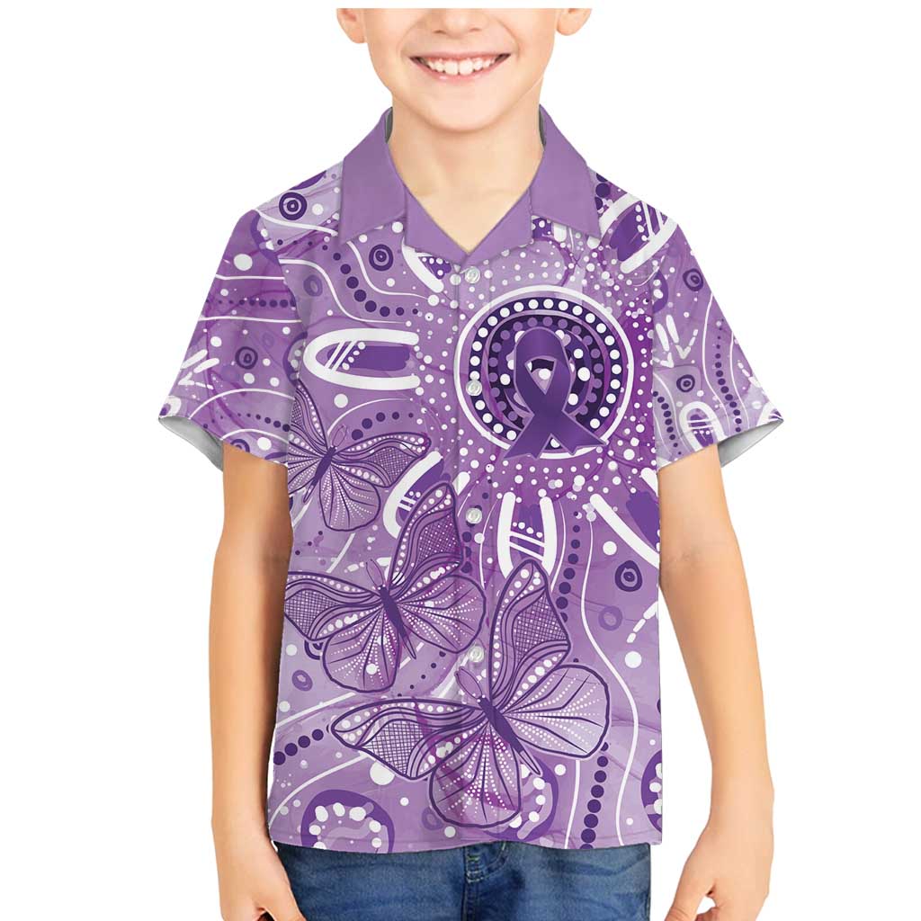 Australia Epilepsy Awareness Indigenous Family Matching Mermaid Dress and Hawaiian Shirt Butterfly Aboriginal Art - Aussie Hoodie