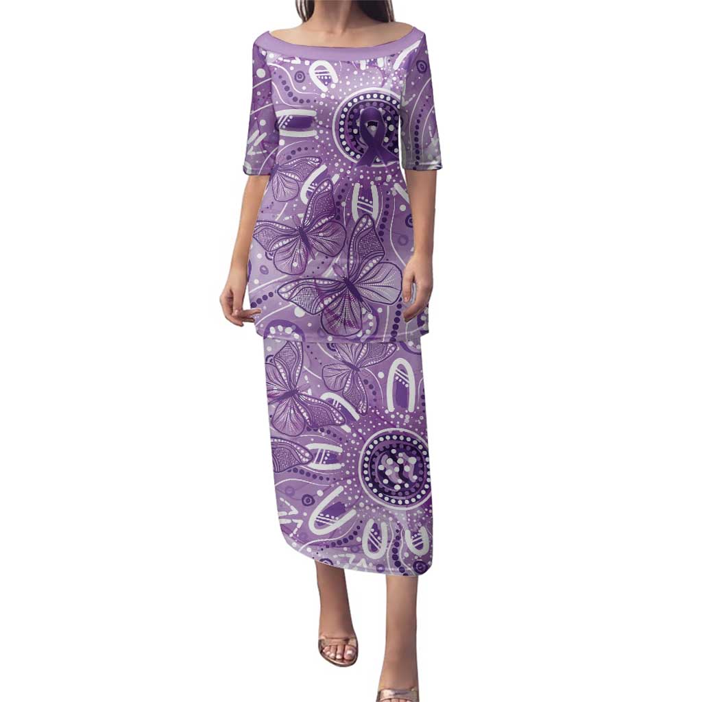 Australia Epilepsy Awareness Indigenous Family Matching Puletasi and Hawaiian Shirt Butterfly Aboriginal Art - Aussie Hoodie