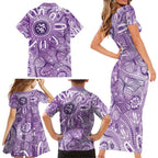 Australia Epilepsy Awareness Indigenous Family Matching Short Sleeve Bodycon Dress and Hawaiian Shirt Butterfly Aboriginal Art - Aussie Hoodie