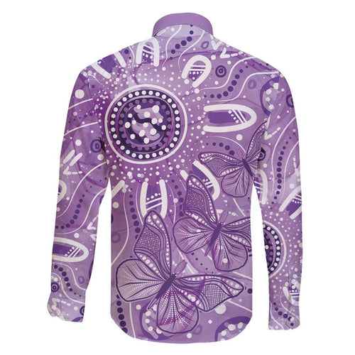 Australia Epilepsy Awareness Indigenous Family Matching Short Sleeve Bodycon Dress and Hawaiian Shirt Butterfly Aboriginal Art - Aussie Hoodie